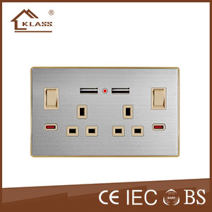 2*13A socket with 2 USB Port KB7-056