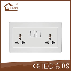 Double switched socket KL3-047