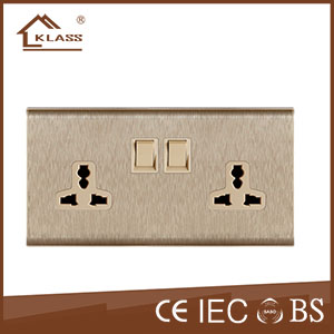 Double switched socket KL7-047