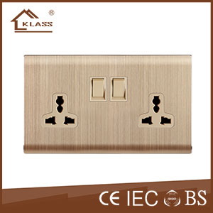 Double switched socket KL6-047
