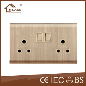 Double 15A switched socket KL6-051
