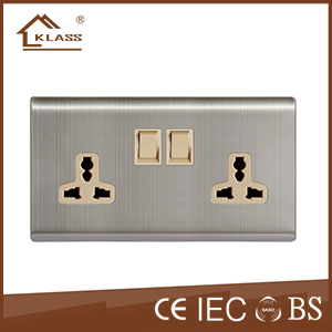 Double switched socket KL5-047