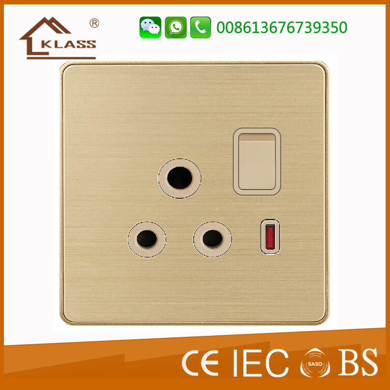 15A SWITCHED SOCKET WITH NEON