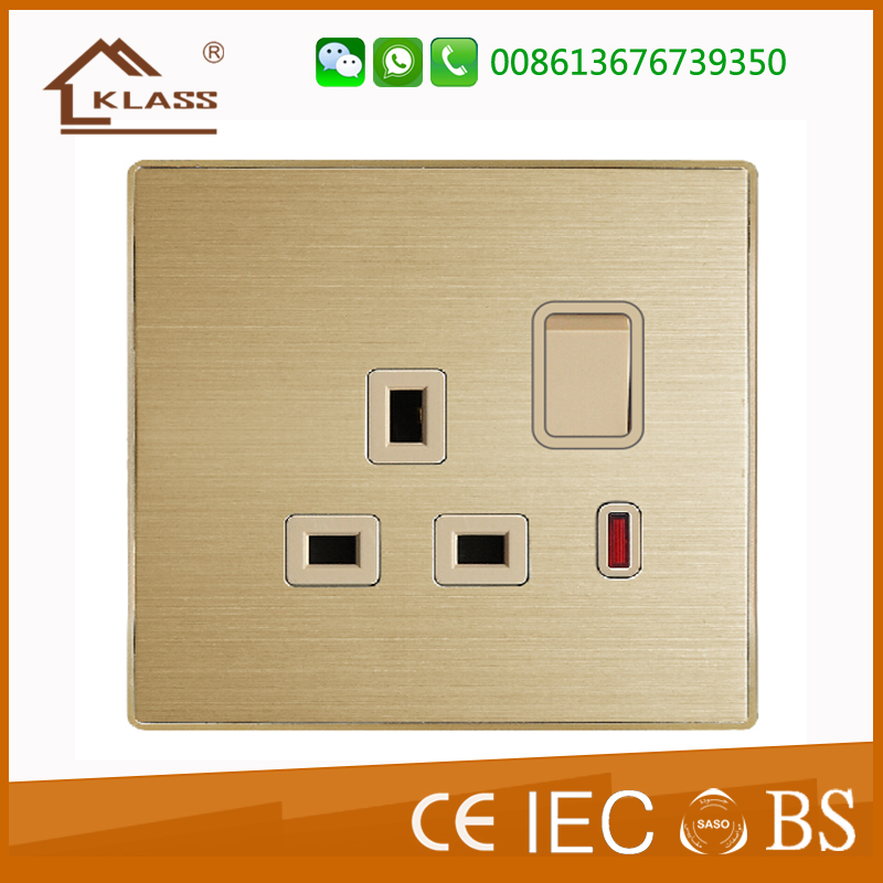  13A switched socket with neon KB3-017