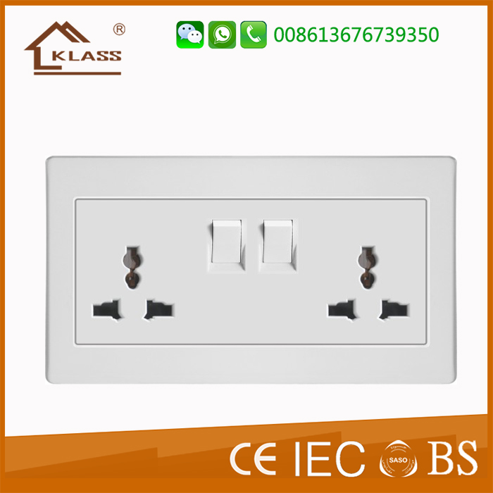 Double switched socket KB12-047