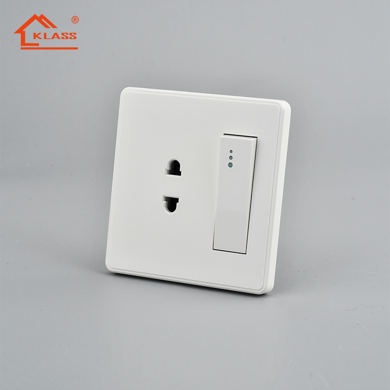 2 pins one gang switch and socket BS New Design British Standard Multifunction Socket Commercial Home Use