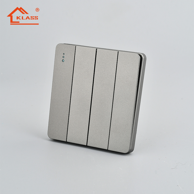 newest design switch electric wall switch modern white gold smart light switch wall mount single pole